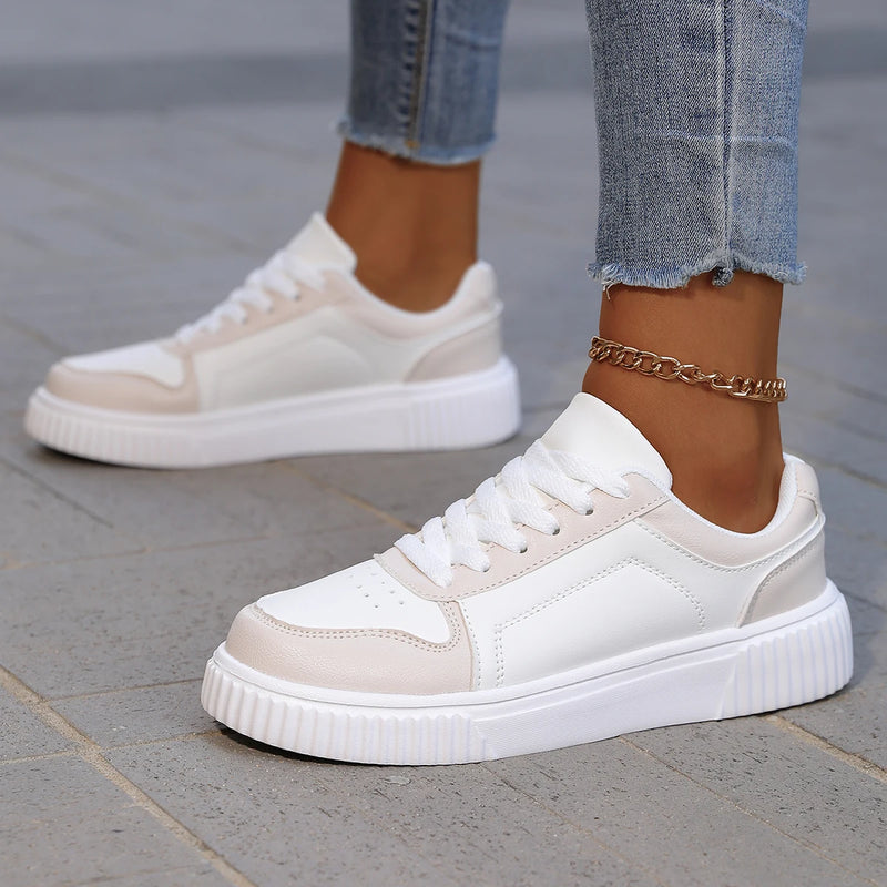 YRZL Zapatillas de deporte para mujer, zapatos blancos de otoño, suela gruesa ligera, zapatos de Skatebaord antideslizantes, zapatos deportivos informales Unisex para hombre