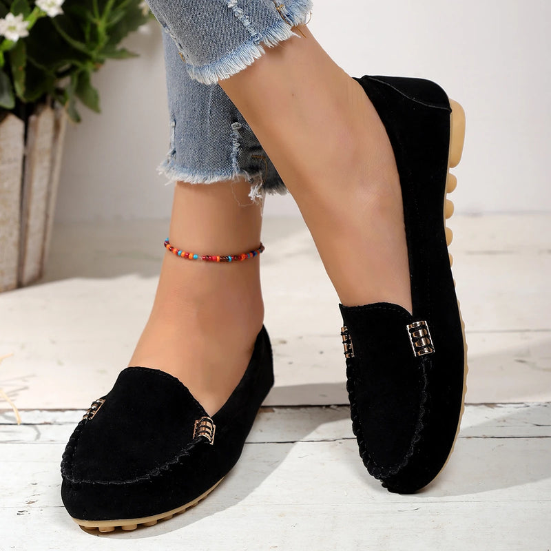 Zapatos de Mujer, mocasines sin cordones para bailarinas, mocasines para Mujer, zapatillas informales, Zapatos planos para Mujer, Zapatos informales
