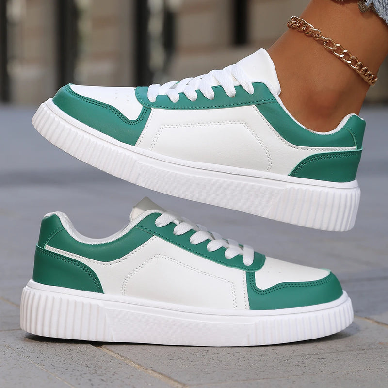 YRZL Zapatillas de deporte para mujer, zapatos blancos de otoño, suela gruesa ligera, zapatos de Skatebaord antideslizantes, zapatos deportivos informales Unisex para hombre