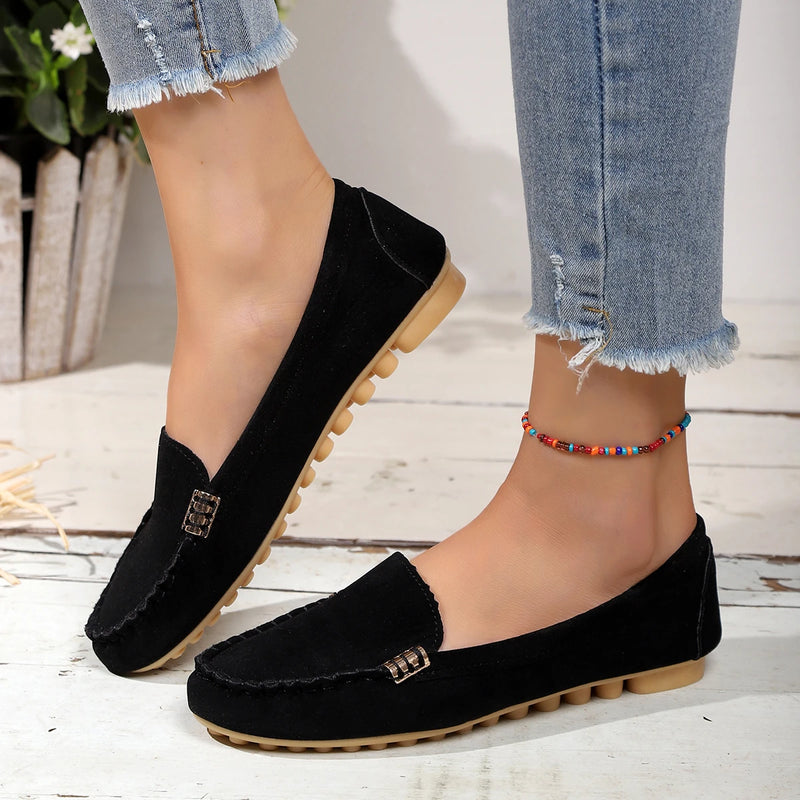 Zapatos de Mujer, mocasines sin cordones para bailarinas, mocasines para Mujer, zapatillas informales, Zapatos planos para Mujer, Zapatos informales