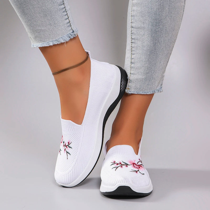 Zapatos planos de malla transpirable de verano para mujer, zapatillas informales, liquidación, envío gratis