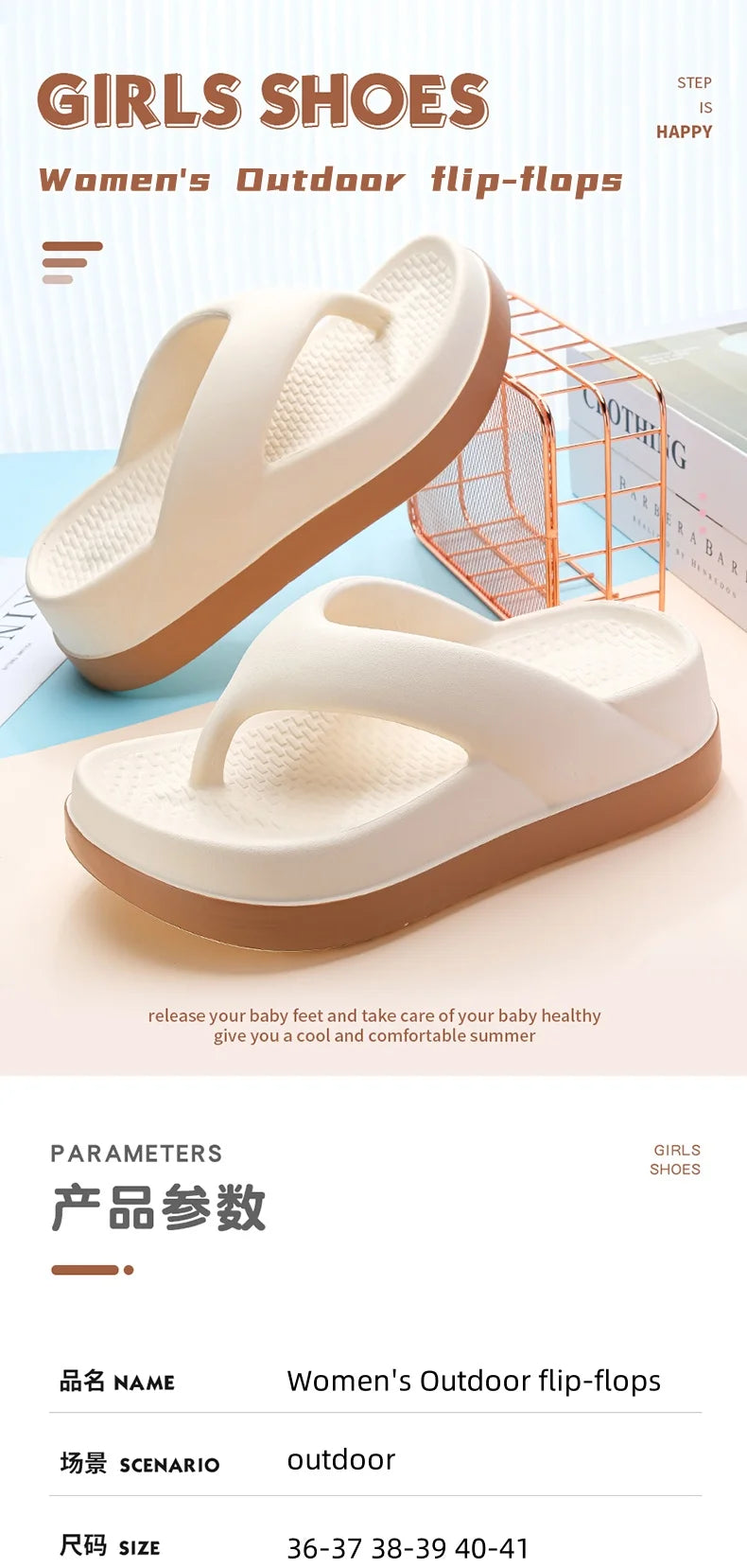 Chanclas de mujer Zapatos de diseño popular Tendencia 2024 Sandalias de plataforma casuales Zapatillas antideslizantes para exteriores Características únicas Sandalias planas