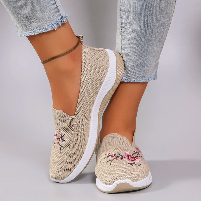 Zapatos planos de malla transpirable de verano para mujer, zapatillas informales, liquidación, envío gratis