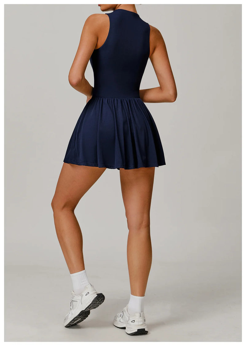 Traje de una pieza para mujer, traje deportivo con cremallera, peleles de Yoga, ropa deportiva sin espalda, monos de entrenamiento sin mangas para mujer